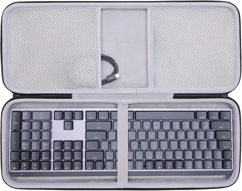 Vista 9 de LTGEM - Funda compatible con Logitech MX Keys Mini teclado iluminado inalámbrico minimalista (interior: 12.1 x 5.6 x 0.8 pulgadas), solo funda