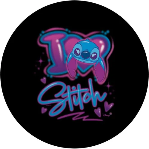 Vista 3 de Lilo & Stitch - PopSockets PopGrip estándar con diseño de I Love Stitch