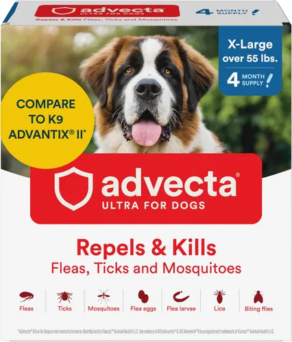 Vista 16 de Advecta Ultra pulgas y garrapatas tópico para perros 21-55 libras