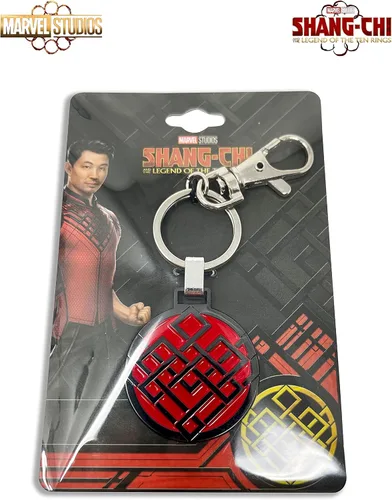 Vista 7 de SalesOne International, LLC Llavero Shang-Chi, famoso símbolo de icono de armadura roja La leyenda de los diez anillos con licencia