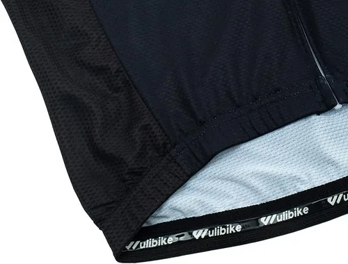 Vista 7 de Lo.gas Maillot de ciclismo para hombre, manga cortalarga, camisas de ciclismo con cremallera completa con bolsillos, ropa de bicicleta de carretera