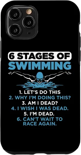 Vista 28 de Funda divertida para iPhone SE (2020) / 7 / 8 6 etapas de natación