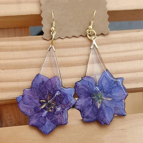 Vista 3 de KOICCVQQ Pendientes de gota de agua creativos DIY con cuentas de lágrima, aretes de aro de búsqueda de componentes accesorios Europa América