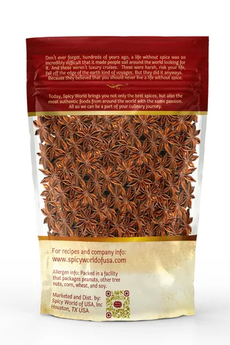 Vista 7 de Anís Estrellado Entero en Vainas Bolsa de 6 Oz - Calidad Premium, Vegano, Totalmente Natural, Seco, Excelente para Hornear y Té por Spicy World