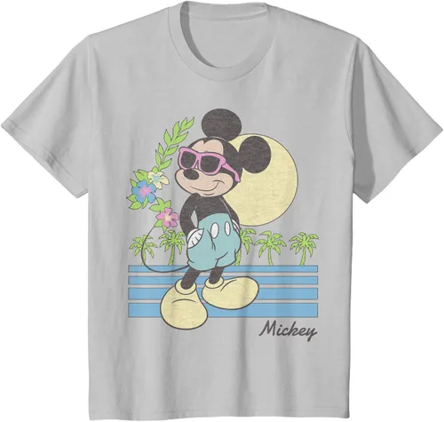 Vista 28 de Disney Mickey and Friends Mickey Retro Beach Camiseta S Gris Oscuro