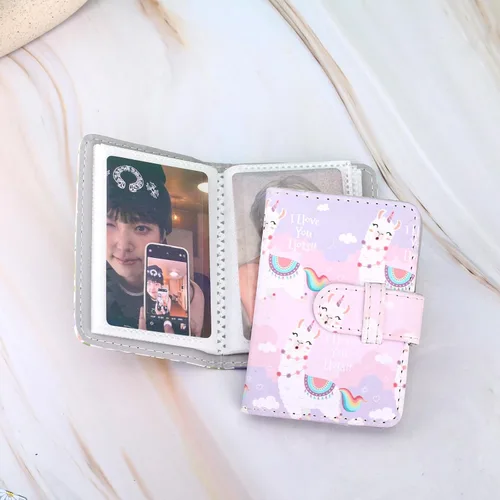 Vista 6 de Mini álbum de fotos de 28 bolsillos para mini película, foto de 2x3, tarjeta de fotos Kpop, álbumes cartera libro para Mini 12 11 40 7+ EVO 90 Alpaca