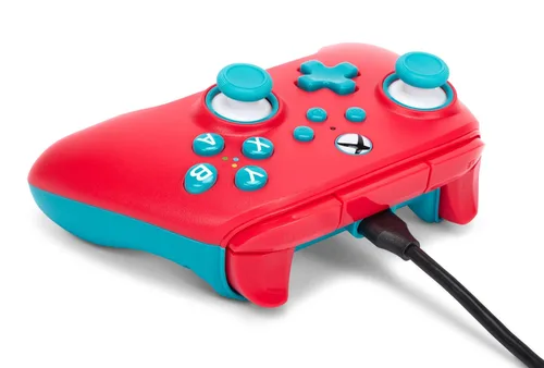 Vista 6 de PowerA Nano Enhanced Wired Controller for Xbox Series X S - Red Sky, portable, compact, gamepad, wired video game controller, gaming controller