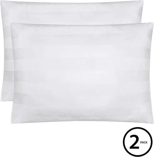 Vista 2 de dearfoams Almohadas de cama jacquard tamaño King, estándar/Queen, rayas jacquared 2