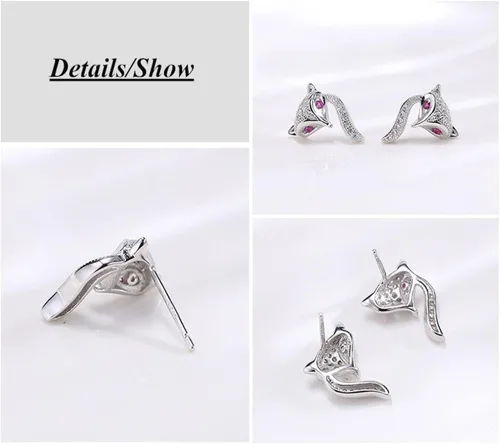 Vista 6 de Valentines Day Fox Jewelry Set for Mother Wife Girlfriend