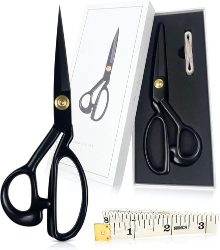 Vista 7 de BOCHIKNOT Tijeras de tela profesionales de 8 pulgadas – Tijeras afiladas oro rosa – Tijeras de sastre – Tijeras de oro rosa para oficina – Tijeras