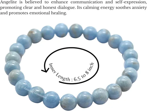 Vista 527 de Amazing Gemstone Pulsera de cristal para mujeres y hombres, pulsera de cristal curativo de protección, pulsera elástica con cuentas de piedras