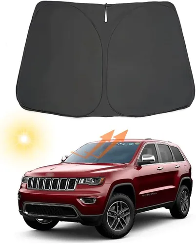Vista 15 de Parasol para parabrisas de automóvil, ajuste personalizado para Jeep Compass 2007-2016, plegable, para ventana delantera, accesorios interiores