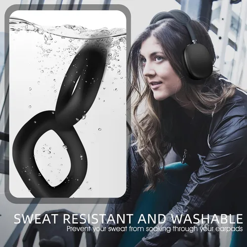 Vista 4 de Funda compatible con almohadillas para auriculares AirPods Max, protector de silicona para auriculares, accesorios para auriculares AirPod Max