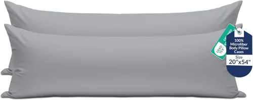 Vista 53 de Royale Linens Paquete de 2 fundas de almohada de tamaño estándar de 20 x 26 pulgadas, microfibra cepillada, fundas de almohada de cama, resistentes