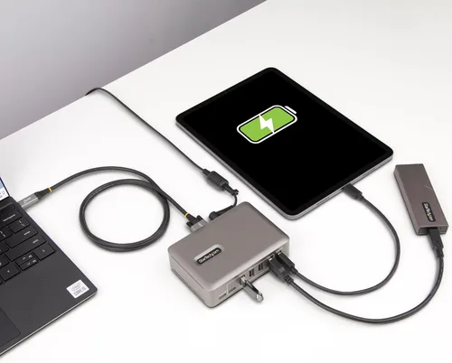 Vista 10 de StarTech Hub USB-C de 10 puertos, 10 Gbps, 65 W PA, TAA