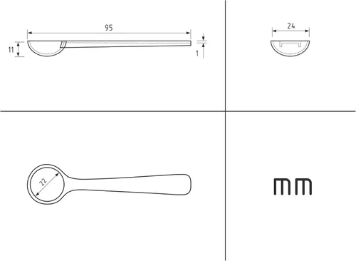Vista 7 de Cucharas medidoras de plástico de 0.04 oz (0.07 onzas líquidas) – Paquete de 10 mini cucharadas para potenciar proteínas, fórmula para bebés