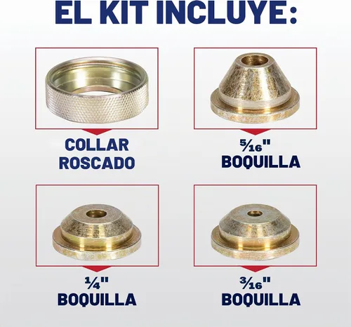 Vista 2 de WAL-Board Tools - Juego de orificios para pistola de tolva, ensamblado