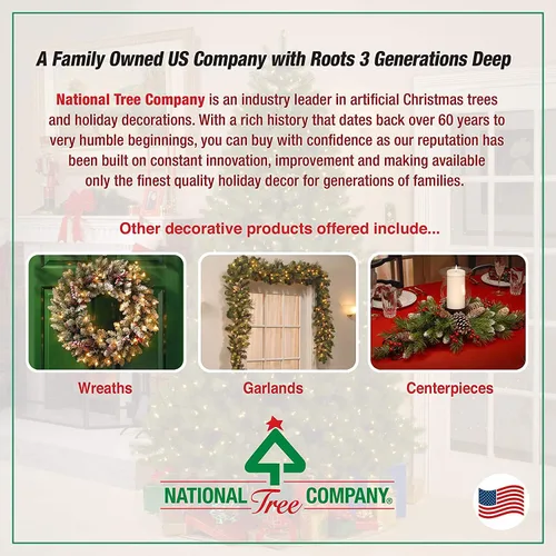 Vista 5 de National Tree Company Cesta colgante de Navidad de abeto colonial