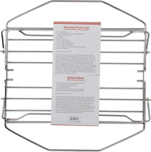 Vista 3 de Norpro 275 Parrilla de Asado Ajustable Niquelada, 11 pulgadas, Plateado