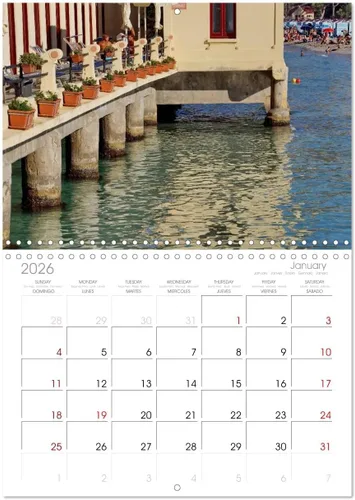 Vista 5 de Impressions from Sicily (calendario mensual de pared 2022 11.4 x 16.1 in (abierto)