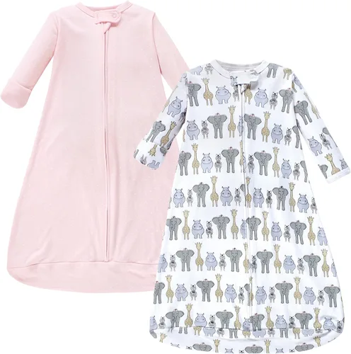 Vista 18 de Hudson Baby Saco de dormir unisex de algodón con manga larga para bebé, saco, manta