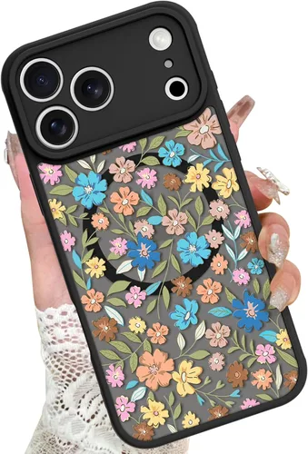 Vista 48 de KANGHAR - Funda para iPhone 11 [Compatible con Magsafe] Patrón estampado de leopardo Lindo guepardo Funda protectora magnética para niñas, mujeres