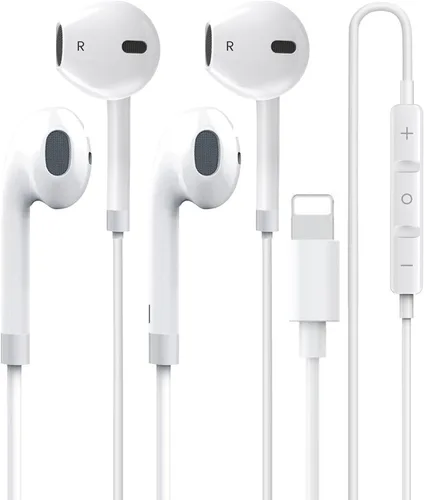 Vista 10 de Auriculares USB C para iPhone 17, auriculares tipo C con cable con micrófono y control remoto, auriculares con cancelación de ruido, compatibles