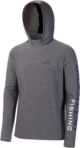 Vista 4 de BASSDASH UPF 50+ - Sudadera con capucha para hombre, protección solar UV, manga larga, rendimiento