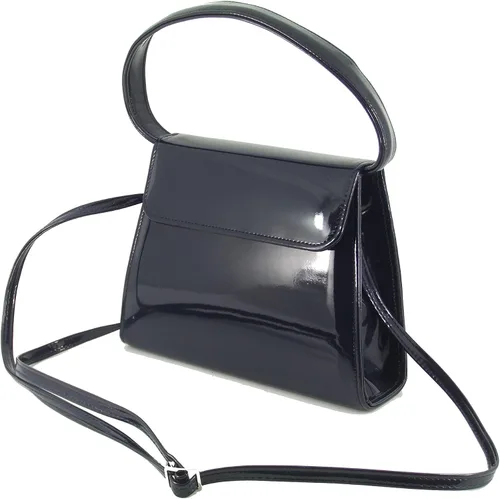 Vista 2 de LONI Bolso de mano para mujer Bolso de hombro y asa superior Bolso de charol para boda y baile de graduación