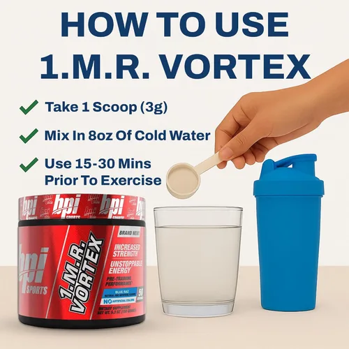 Vista 7 de BPI Sports 1.M.R Ultra Concentrado polvo para antes del ejercicio, 4.9 oz., Azul Raz, 1, 1