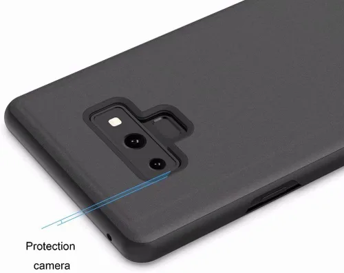 Vista 7 de Funda para Galaxy Note 9 Lujo Clear View Espejo Electroplate Diseño de Maquillaje Flip Wallet 360 Cuerpo Completo Protección de Pantalla Integrada