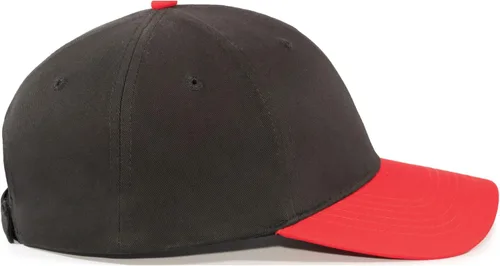 Vista 5 de North Dakota Walleye Fishing Hat 701 Código de área Negro/Rojo