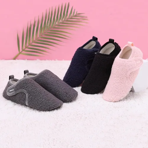 Vista 6 de Heiiwarm Pantuflas de invierno cálidas para interiores, ligeras, para el dormitorio, calcetines descalzos para la casa (bebéniño pequeñoniño grande)