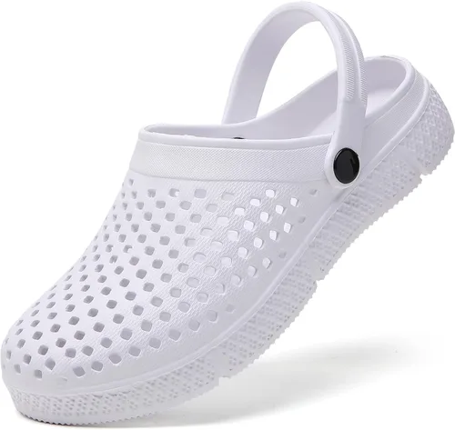 Vista 38 de CERYTHRINA Zuecos de jardín para mujeres, zapatos transpirables de secado rápido, sandalias, pantuflas, calzado de playa
