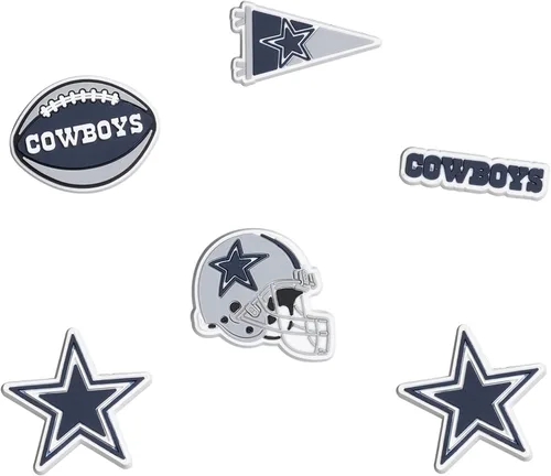Vista 20 de FOCO unisex-adult NFL Team Logo 6-Pack Shoe Charms