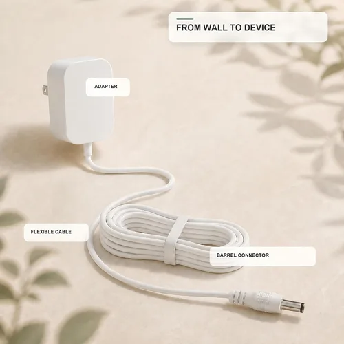 Vista 5 de VHBW Cable de alimentación de 5 V para Hatch Baby Rest, Rest+ y Rest Mini