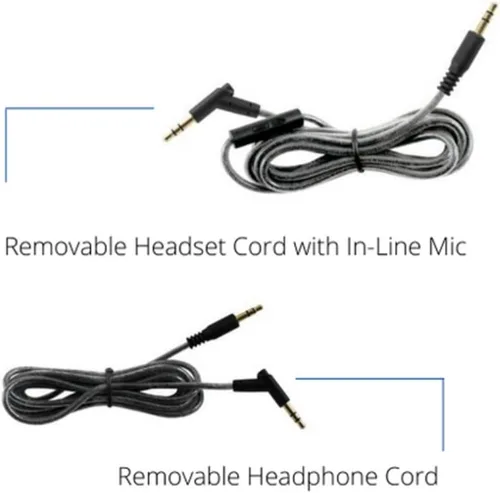 Vista 6 de HamiltonBuhl Auriculares con cancelación activa de ruido de tamaño lujoso con micrófono en línea