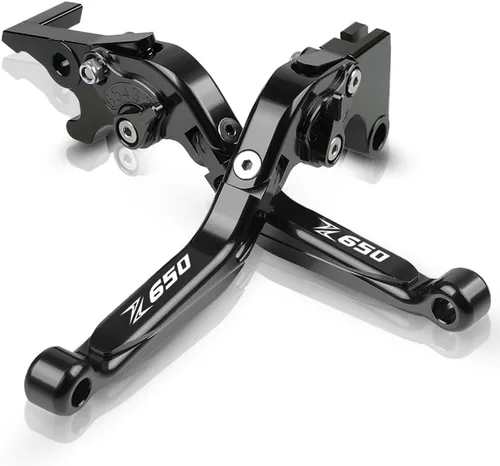 Vista 8 de Z650 Juego de palancas de freno y embrague plegables para Z650 Z 650 Ninja 650R V.ersys 1000 2016 2017 2018 2019 20020 - Verde/Negro