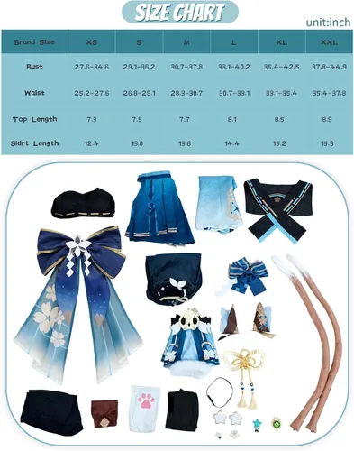 Vista 6 de NSPSTT Genshin Impact Cosplay - Disfraz de todos los personajes, juego completo, disfraz de Halloween para mujeres y hombres