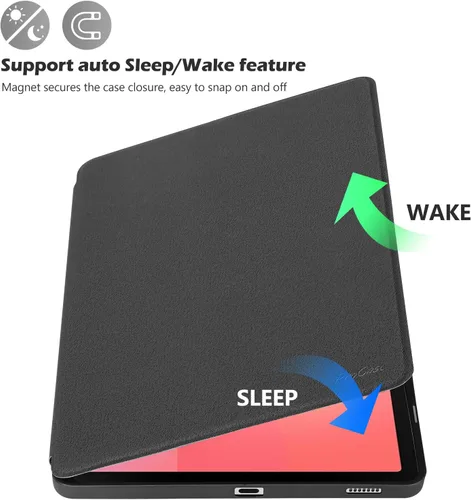 Vista 4 de ProCase Funda inteligente para Galaxy Tab S10 Lite/S10 FE/ S9 FE de 10.9 pulgadas con soporte para S Pen y funda rígida con soporte para S Pen