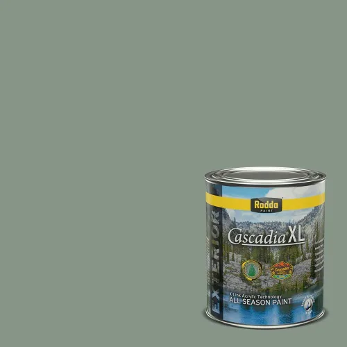 Vista 166 de Rodda Paint CASCADIA XL Pintura e imprimación satinada exterior en uno, cuarto de galón, pimienta de Jamaica