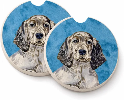 Vista 91 de Caroline's Treasures SS4767-BUCARC - Juego de 2 portavasos para automóvil, diseño de bulldog inglés, absorbentes para automóvil, portavasos