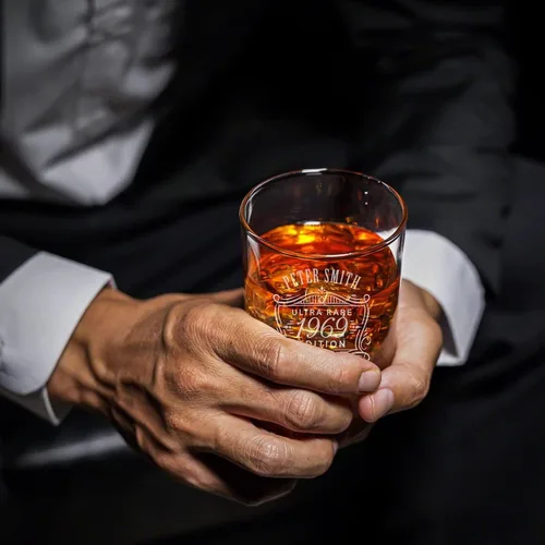 Vista 5 de Juego de presentación de decantador de whisky personalizado