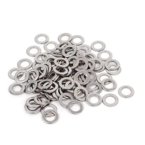 Vista 14 de uxcell Arandela plana sellada de acero inoxidable M1.0.236 x 0.012 in para tornillo de perno 100Pcs