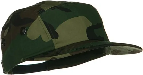 Vista 4 de e4Hats.com Gorra de sarga de camuflaje de 5 paneles