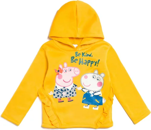 Vista 2 de Peppa Pig Conjunto de sudadera con capucha y leggings de forro polar para niñas pequeñas y grandes