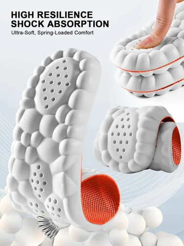 Vista 33 de Plantillas 4D Cloud para mujeres y niños, plantillas de soporte de arco, plantillas de espuma viscoelástica, plantillas de zapatos deportivos