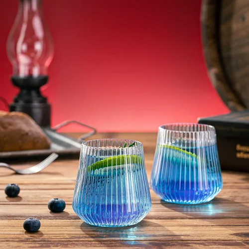 Vista 7 de 40 vasos de vino desechables sin tallo, vasos de vino de plástico de 12 onzas, vasos irrompibles de estilo origami, vasos de cóctel acrílicos