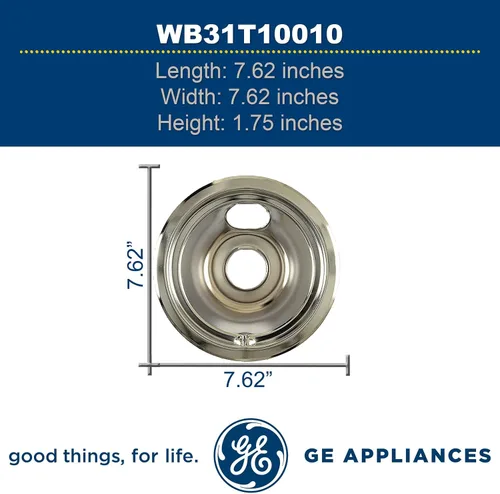 Vista 3 de Ge Neral Electric WB31T10010 - Cuenco para quemador (6 pulgadas)
