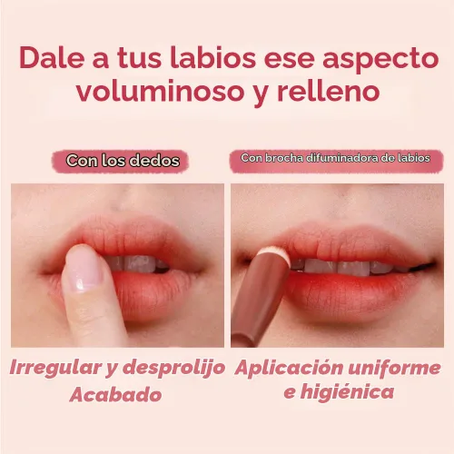 Vista 2 de I'M MEME Brocha para difuminar labios con tapa, reutilizable, multiusos